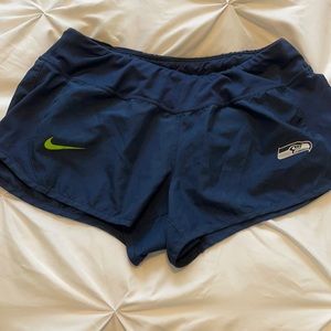 Nike Seahawks Dri-Fit Running Shorts